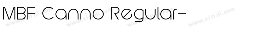 MBF Canno Regular字体转换
